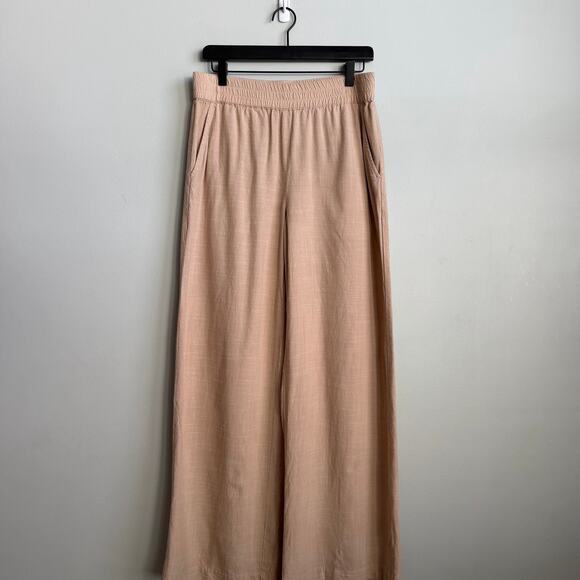 Marine Layer Allison Trouser Wide Leg Pants in Taupe Size Medium - Picture 3 of 10